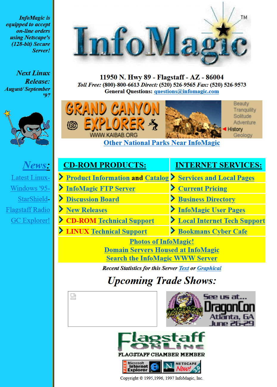 InfoMagic's Site, June 1997